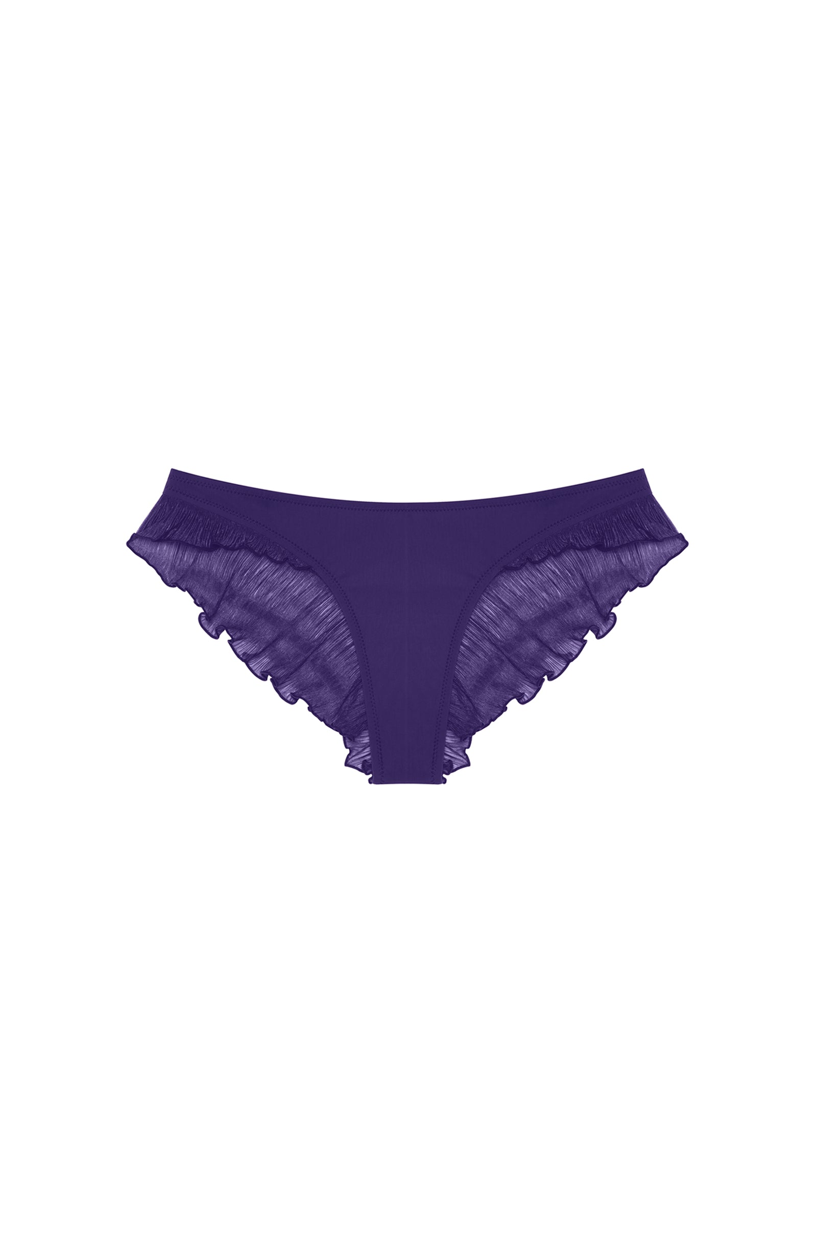alala Bas de maillot de bain string purple à volant Purple