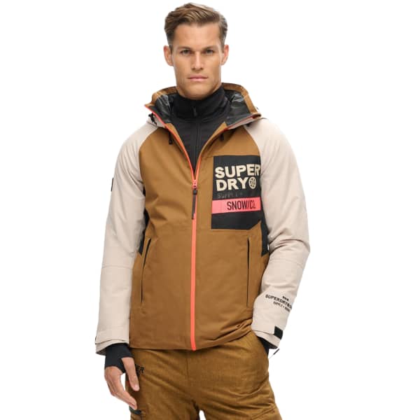 Veste de ski SUPERDRY FREESTYLE CORE JACKET TOBACCO BROWN