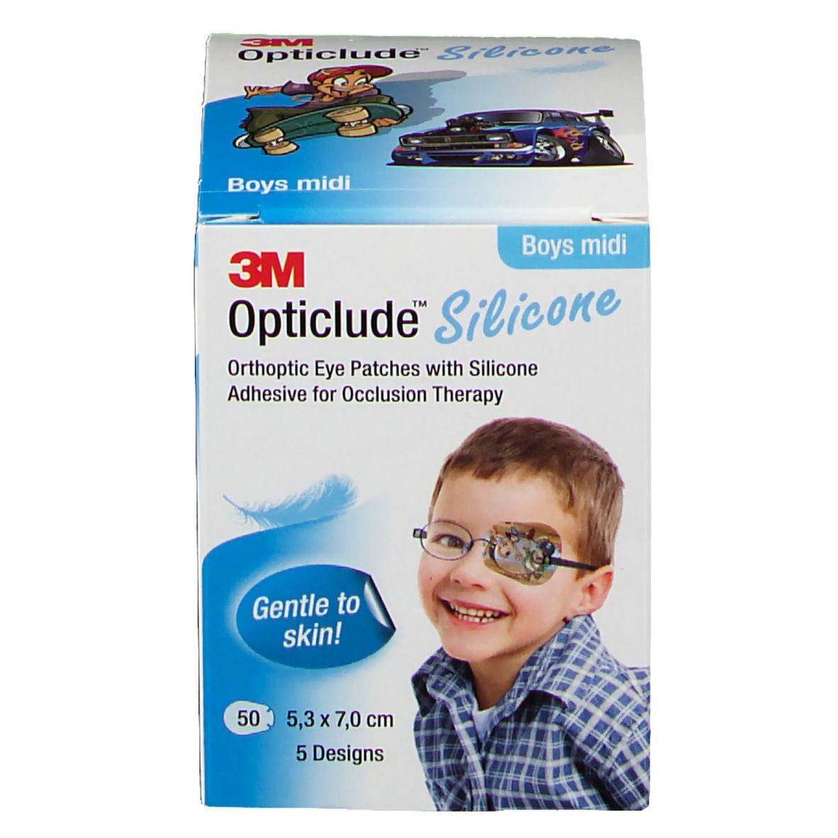 Opticlude 3M Silicone Boys maxi 5,3 x 7 cm