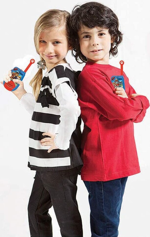 Paw Patrol - Walkie Talkie Sæt - 2 Km Rækkevidde