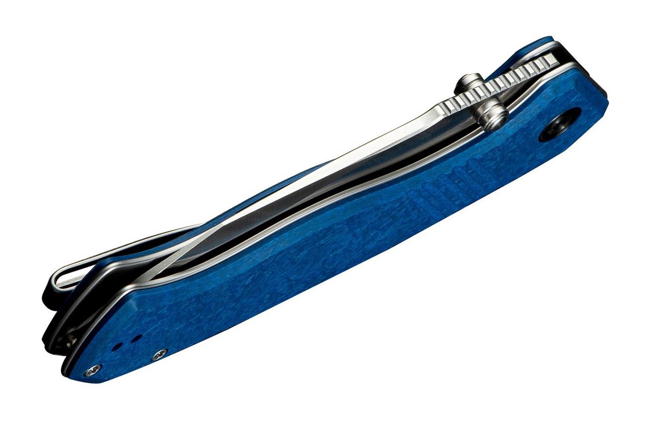 Civivi Placoid C23079-2 Satin 14C28N, Blue Shredded G10, zakmes