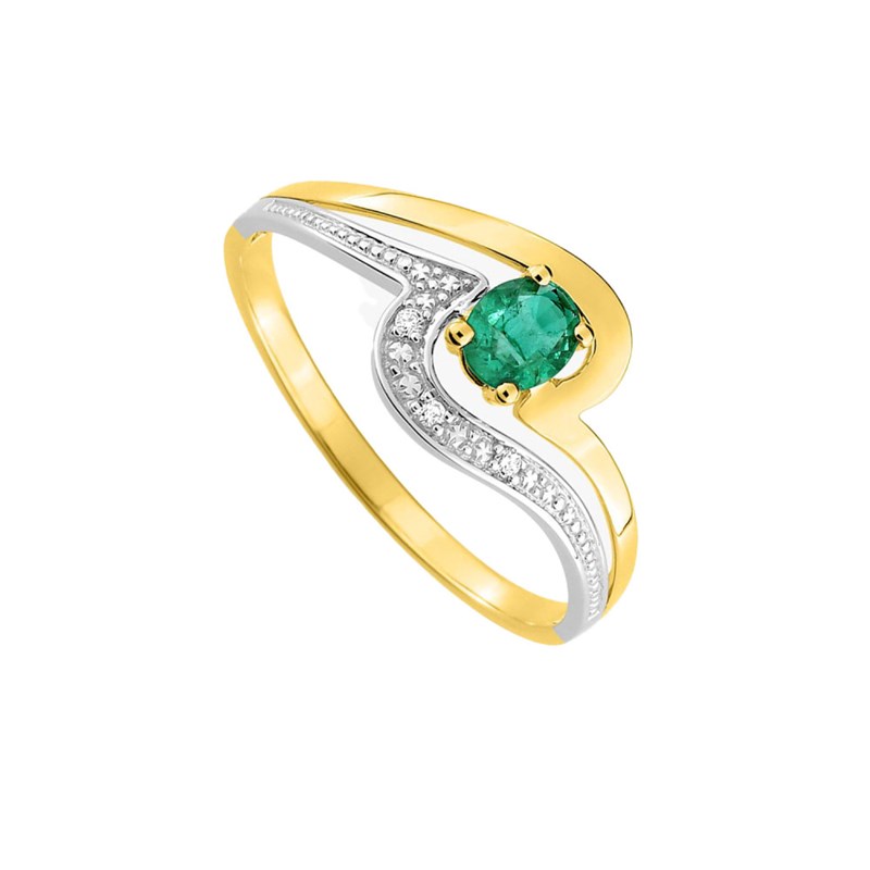 Bague femme - Emeraude - Or 18 Carats
