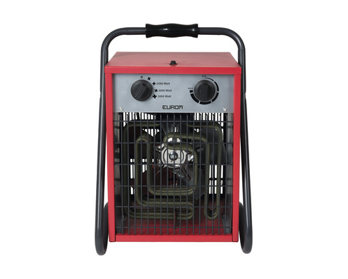Snelverhitter luchtverhitter EUROM 30,1 x 56,2 cm 5000 W rood