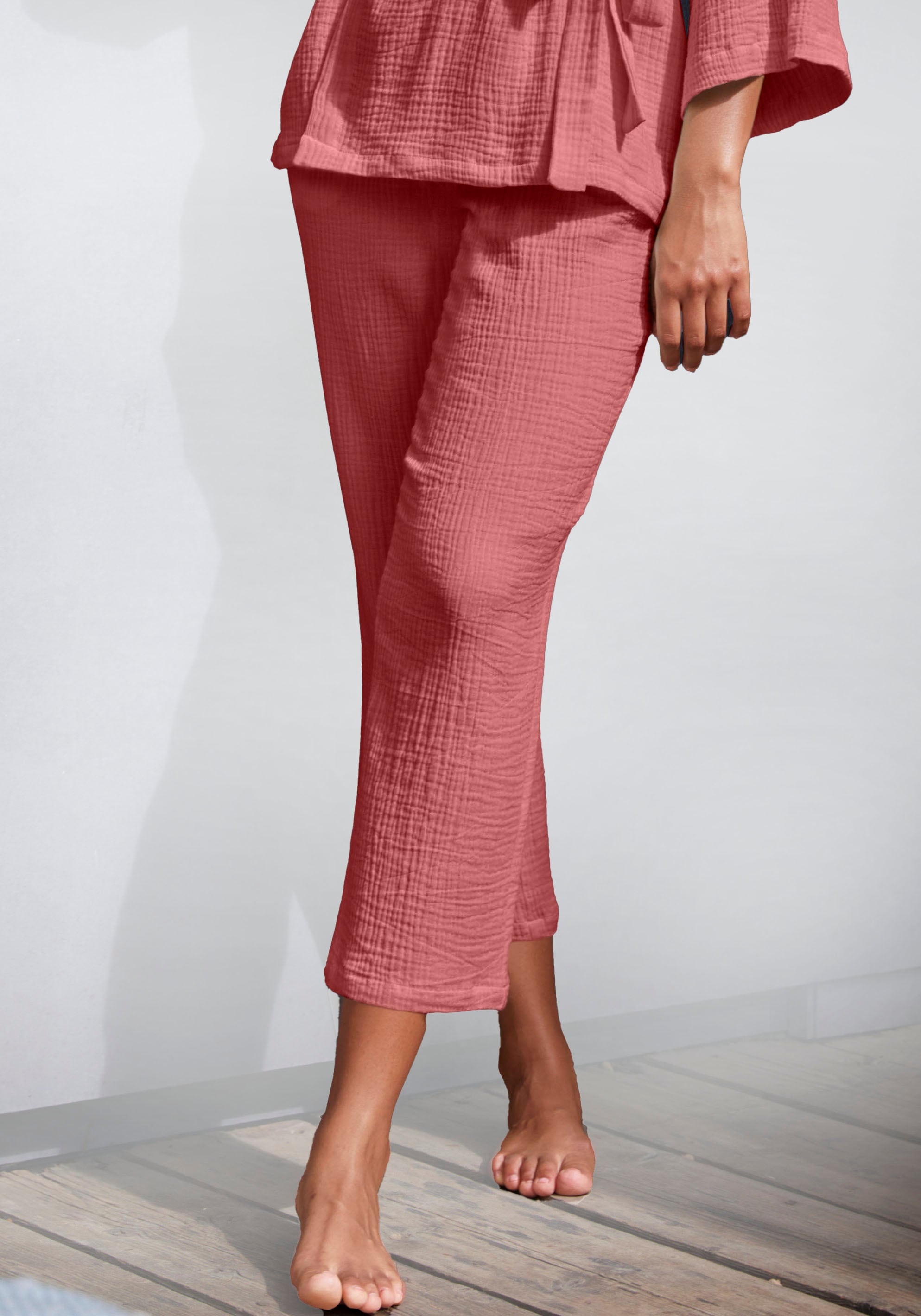 s.Oliver Culotte  aus gewebtem Musselinstoff