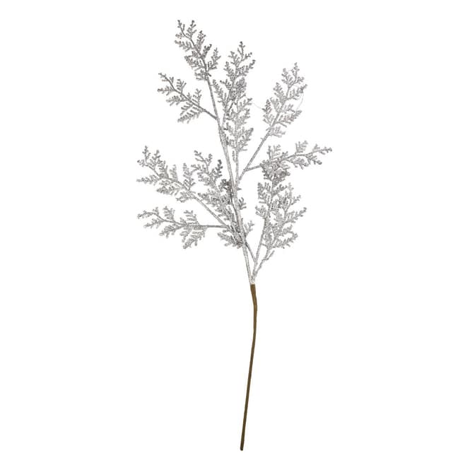 Kunstblumen-Zweig - silber - ca. 63,5 cm