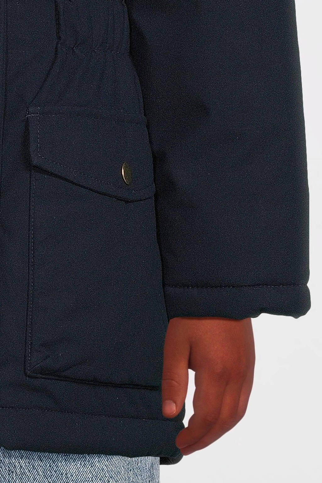 NAME IT gewatteerde winterjas NKFMASTER donkerblauw