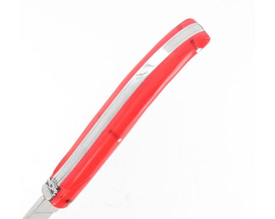 Laguiole 11 cm - manche Acrylique Rouge - tête de mort Couteau de poche par D'Albrac à Laguiole