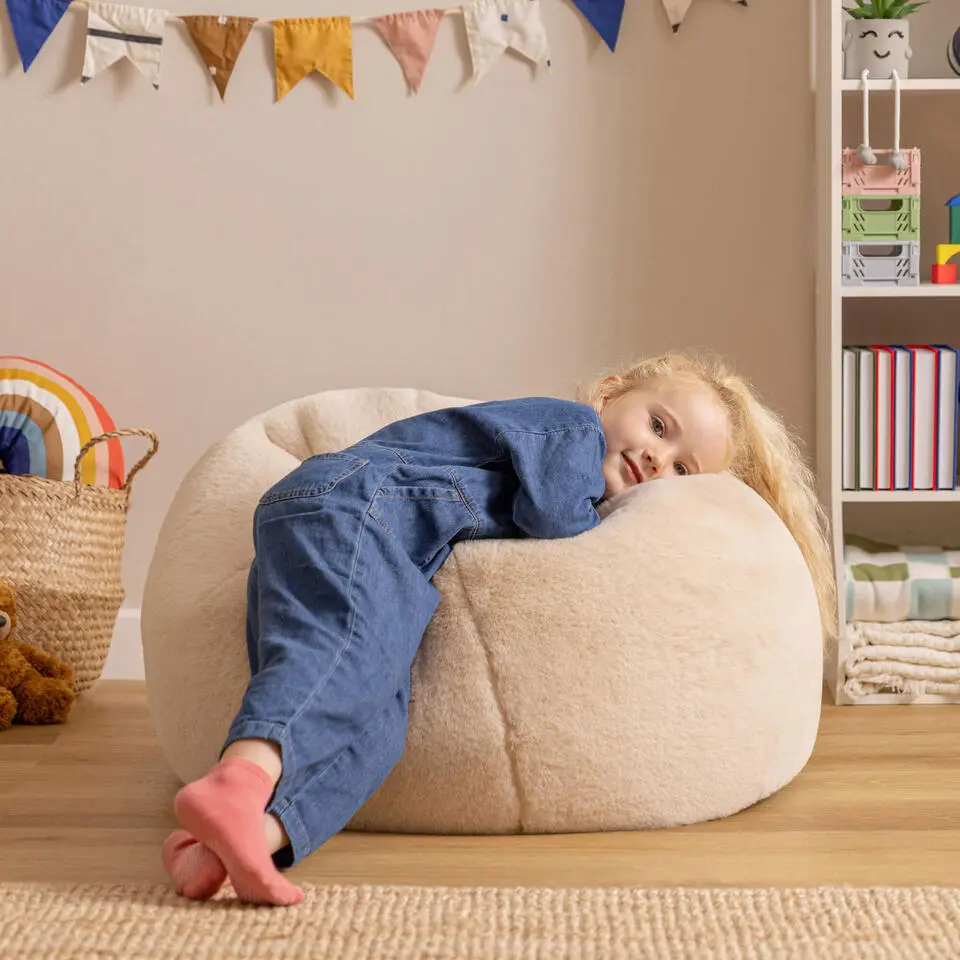 icon - Kingston Kinderzitzak - Fleece - Beige