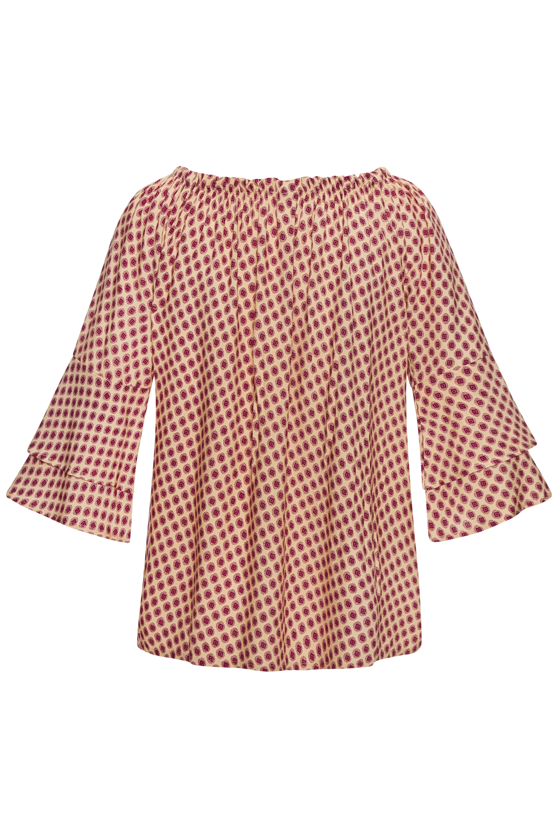 LASCANA Carmenbluse , mit Punkteprint, Damenbluse, schulterfrei, casual