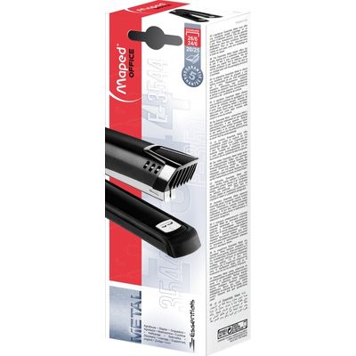 Maped - Agrafeuse Full Strip E3544 noir - capacité de 25 feuilles - agrafes 24/6 ou 26/6