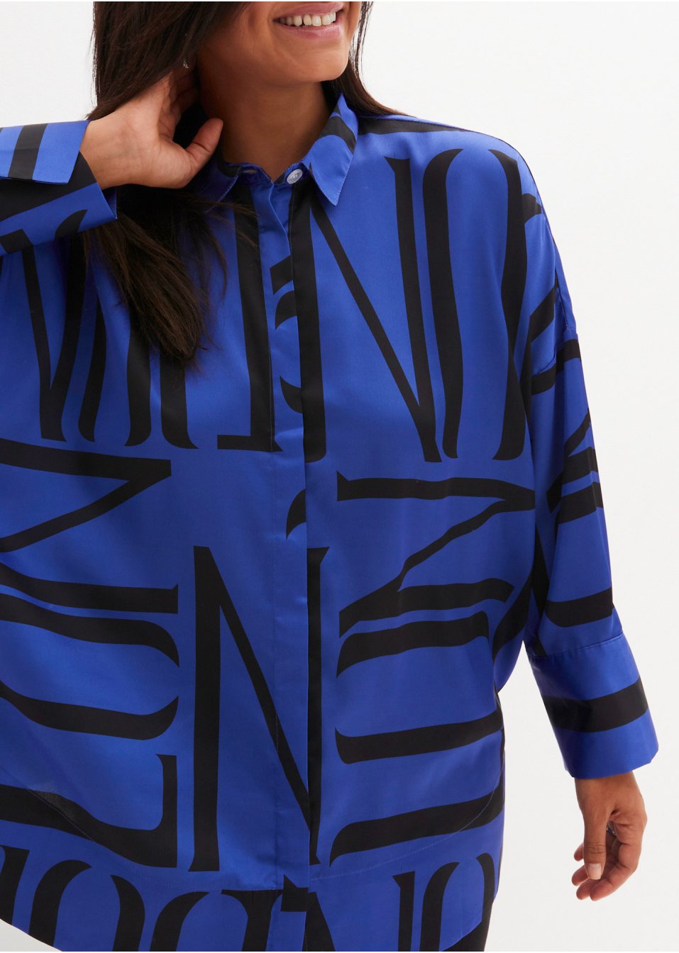 Chemisier oversize en satin