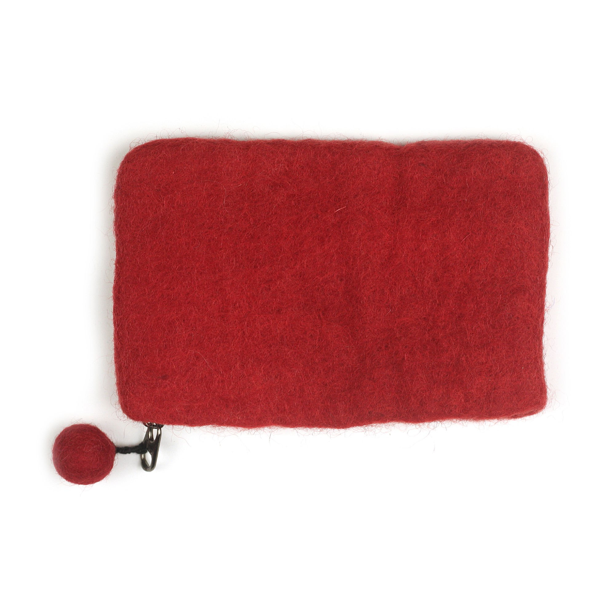 Filz-Etui 'Blümchen' mit Zipper, rot, weiß, B 16 cm, H 10 cm günstig bestellen