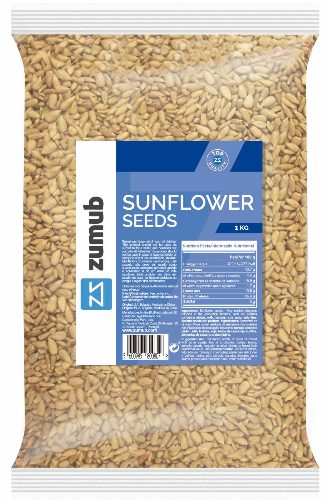 Sementes de Girassol Zumub Zumub 250g - Oportunidade