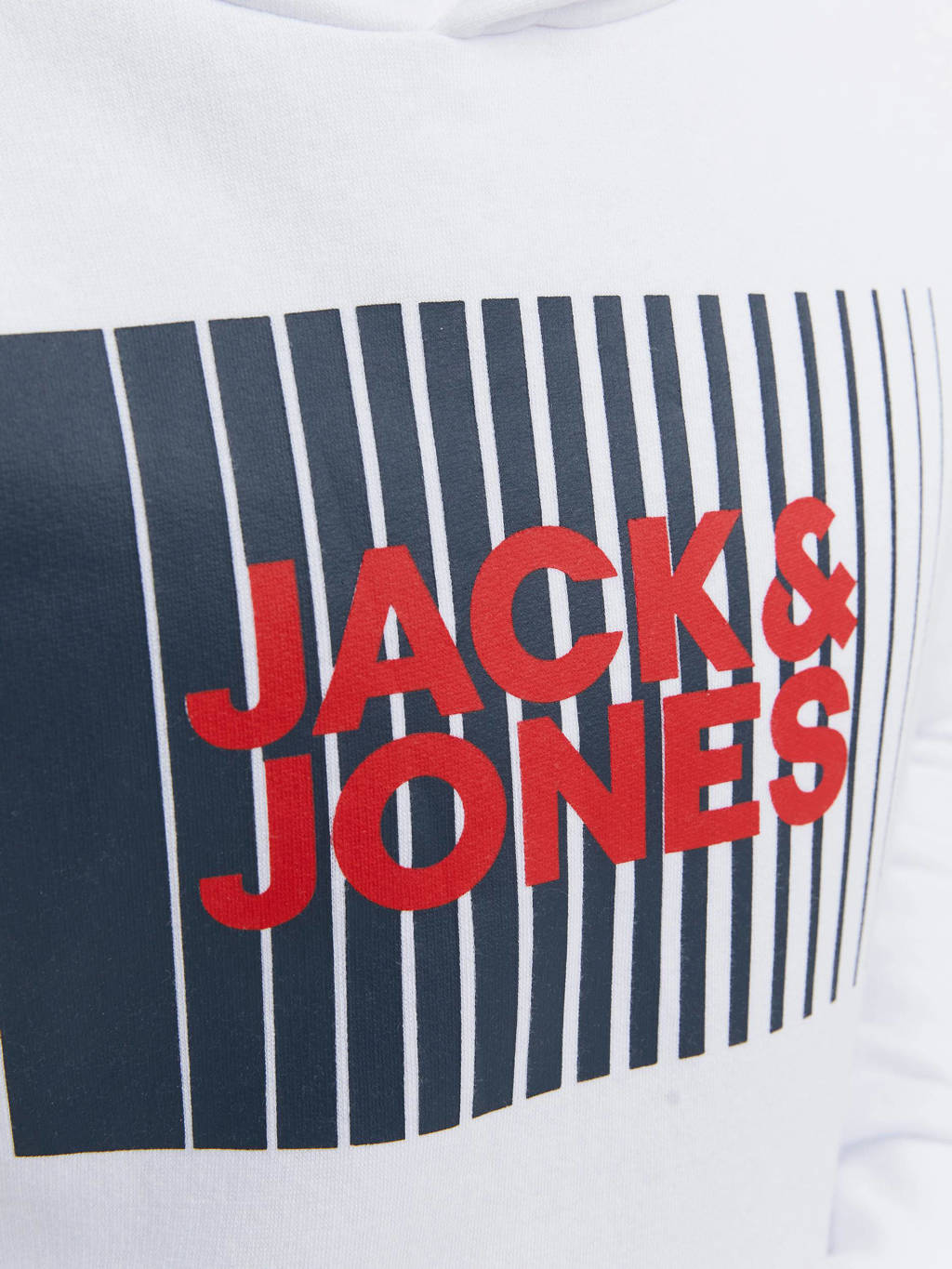 JACK & JONES hoodie JJECORP met logo wit