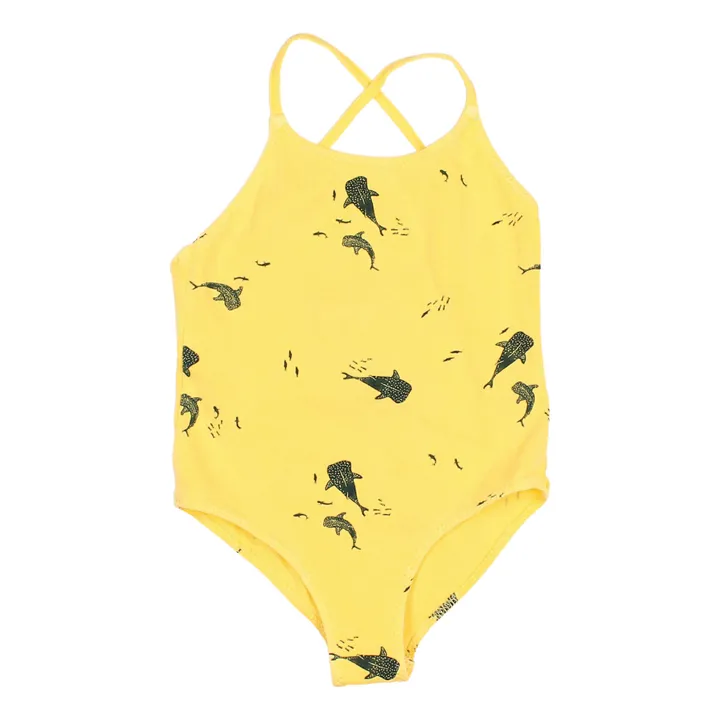 Búho Maillot de Bain 1 Pièce Coton Bio Ocean | Jaune