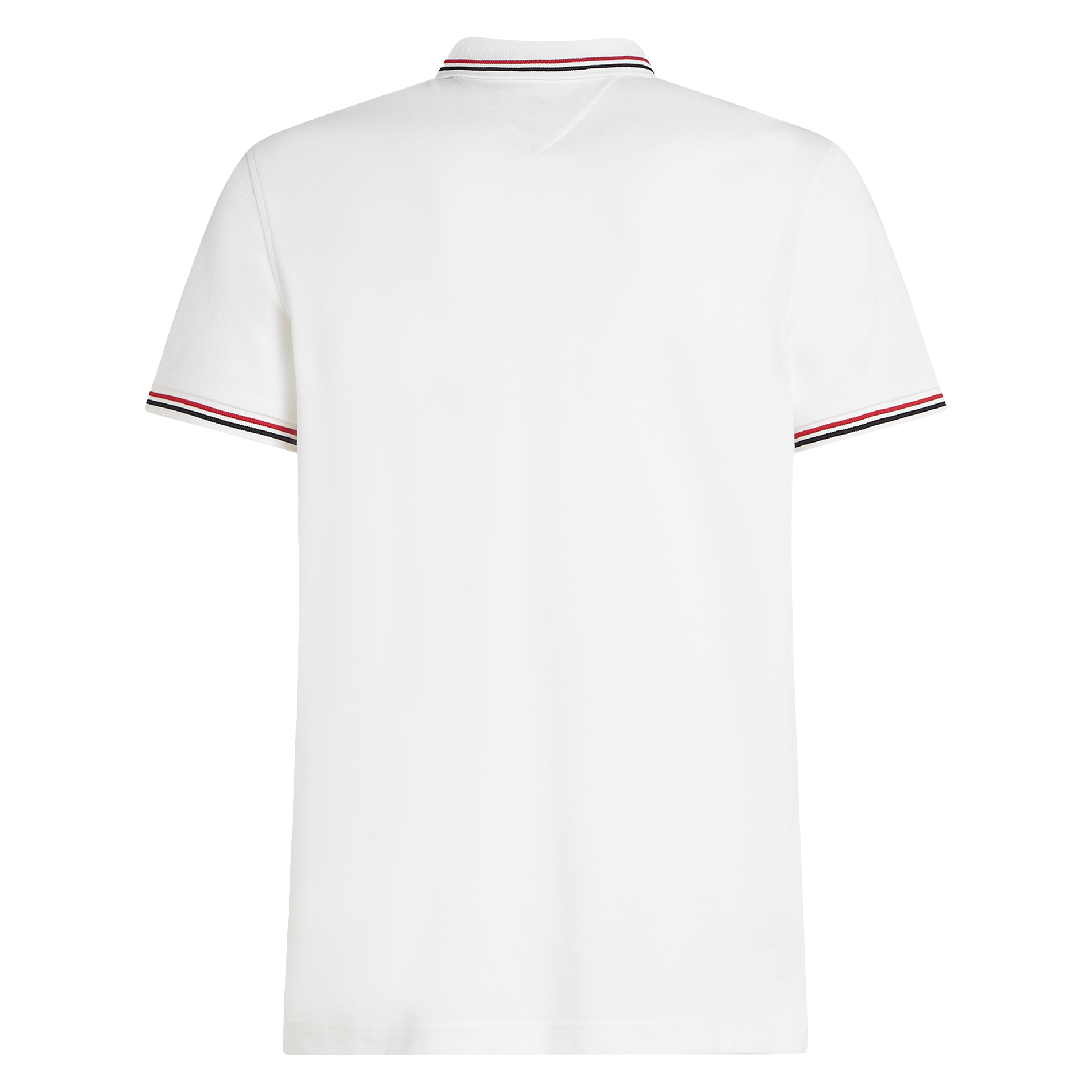 Polo droit en coton bio mélangé | Blanc