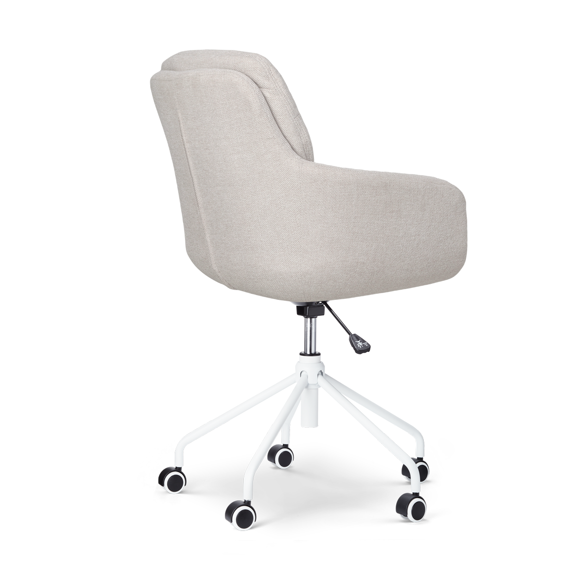 Nolon Nout-Mia Bureaustoel Beige - met Armleuning - Wit