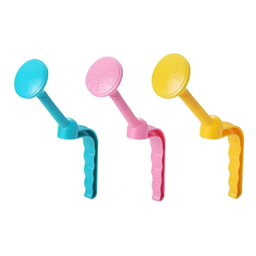 (3er Set) Flaschen Giessaufsatz Pflanzen Spritz Kannen Kopf - Rosa / Gelb / Grün
