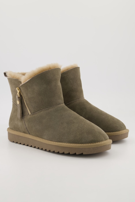 Ara Lammfell-Boots, Zipper, kuschelweich, leicht
