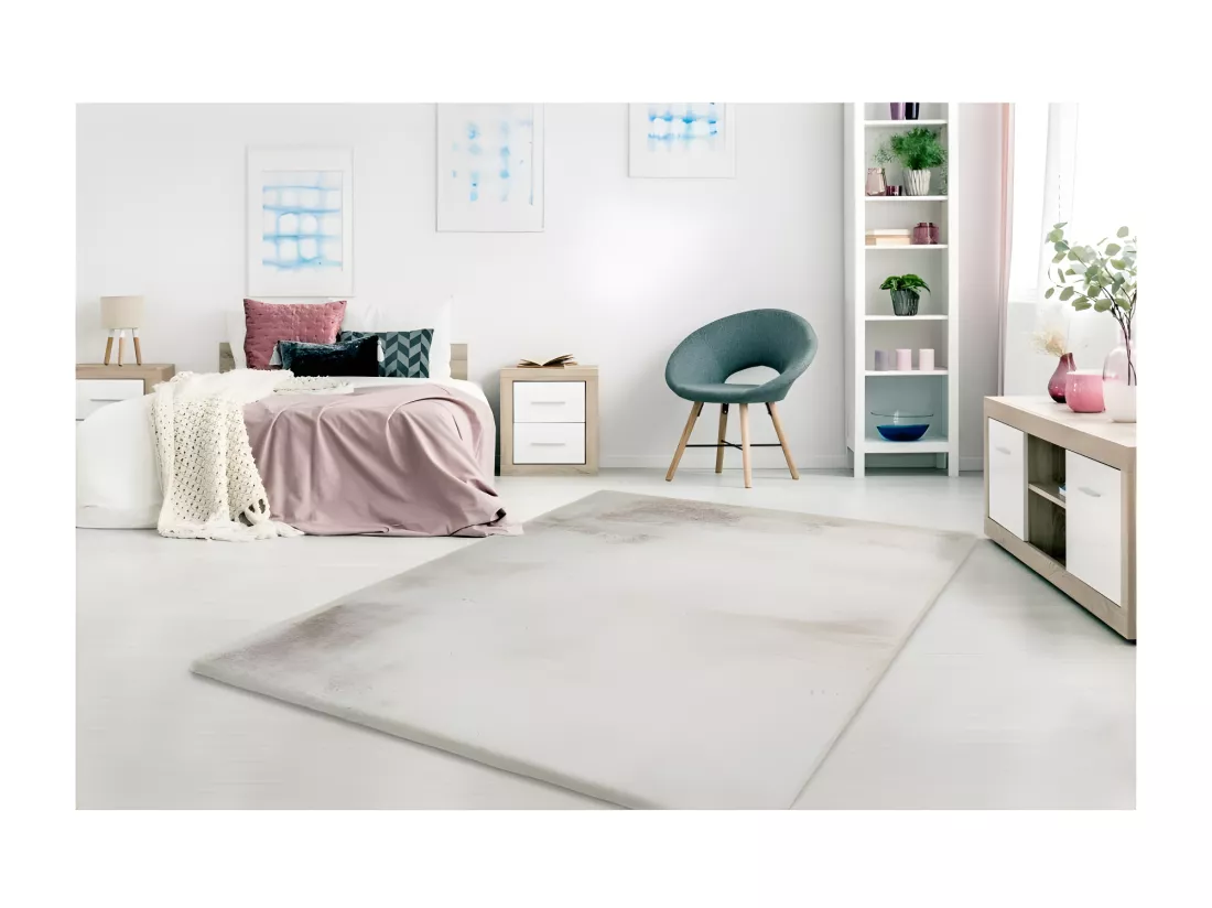 Tapis 330x240cm, design H008N coloris beige - Confort et élégance pour votre intérieur