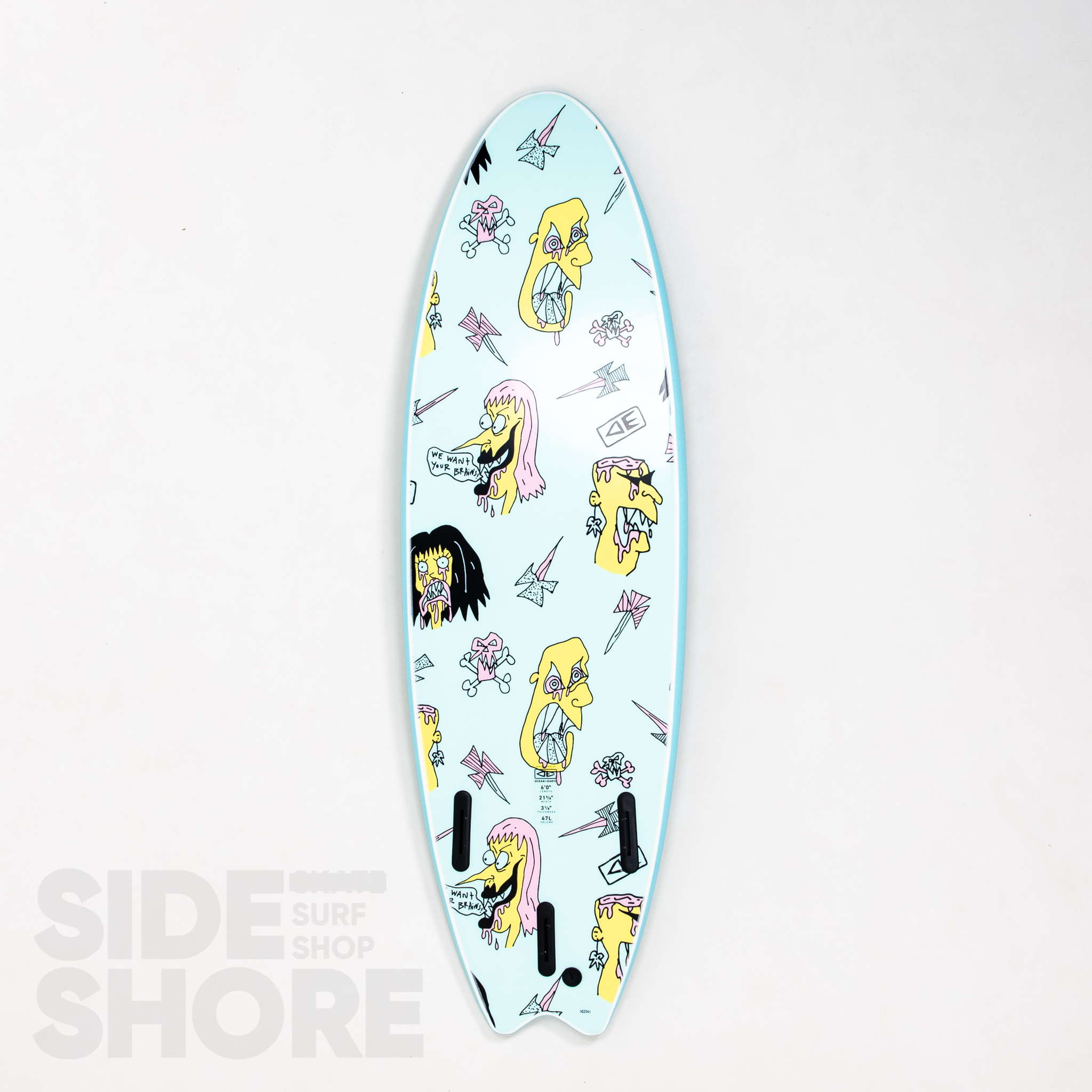 Ocean and earth EZI - Brains Rider  Softboard 6'6