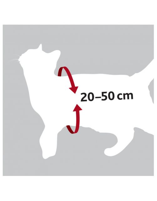 Trixie Auto-Tuig Voor Katten - Kattenharnas - 20-50 cm Rood