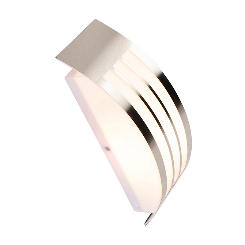 Moderne wandlamp staal RVS IP44 - Sapphire Deluxe