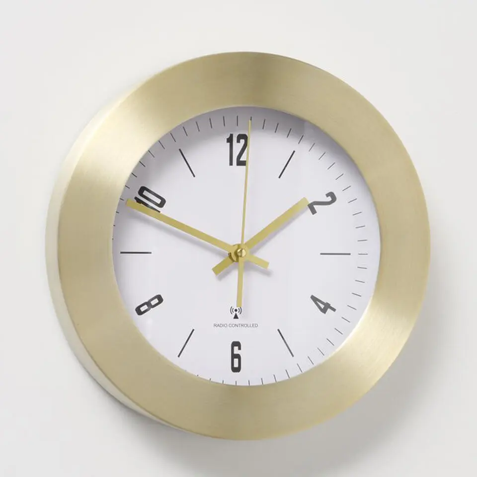 Deco By Boltze Wandklok Las Vegas - Goud - 30 cm - metaal