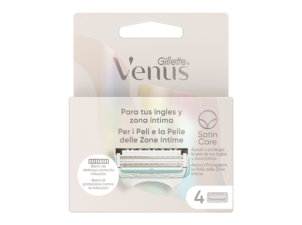 RECARGA LÂMINAS VENUS ZONA ÍNTIMA 4UN