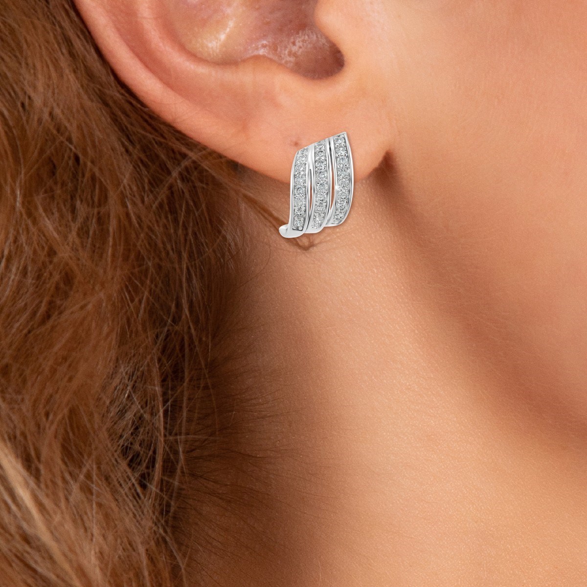 Boucles d'oreilles SC Crystal ornées de Zirconium