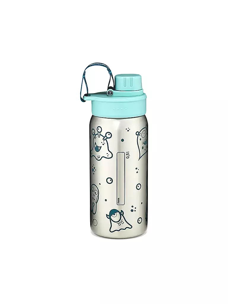 ERGOBAG Edelstahl Trinkflasche 0,5L Petrol petrol