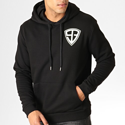 Sweat Capuche Glow In The Dark Dossard Noir
