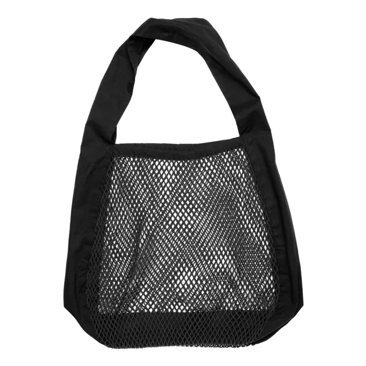 The Organic Company Sac filet porté épaule en coton bio | Noir