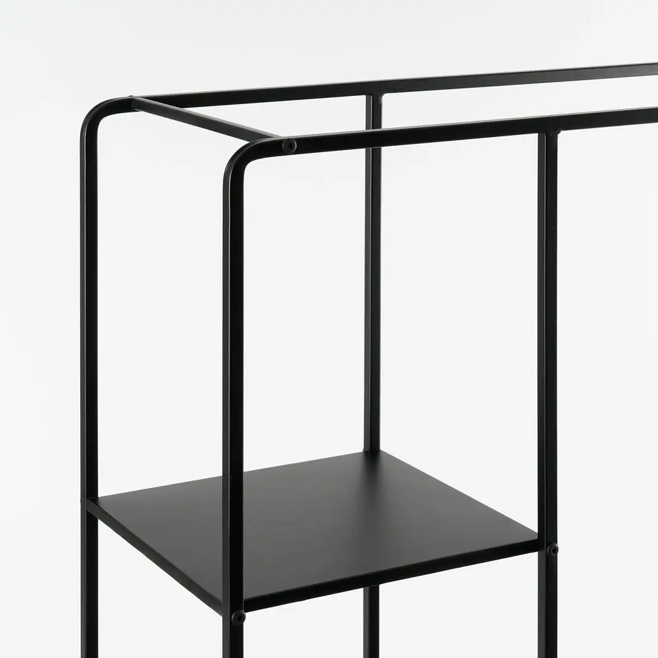 Mica Decorations Jules Open kast - L76 x B30 x H178 cm - Zwart