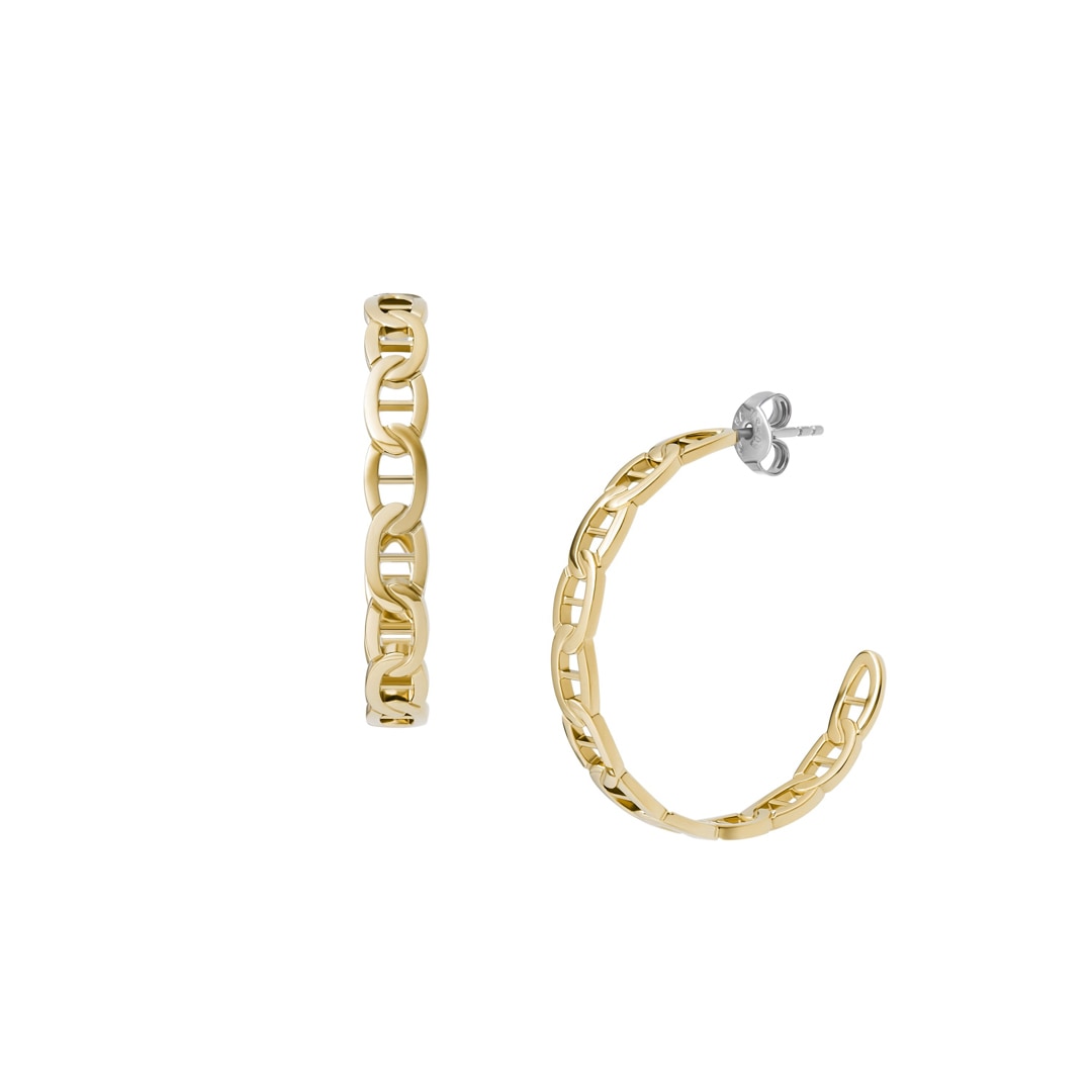 Fossil Heritage Creolen-Ohrringe D-Link Goldig