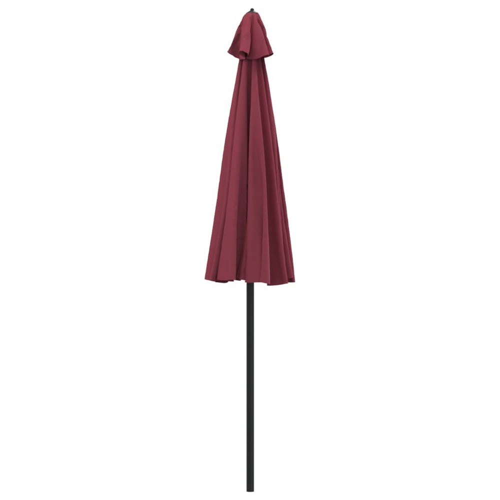 Parasol d'extérieur avec mât en aluminium 270 cm bordeaux