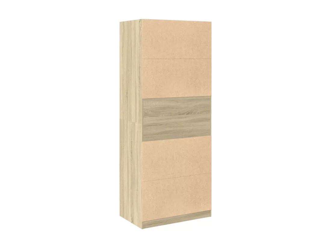 Garde-robe chêne sonoma 80x50x200 cm bois d'ingénierie