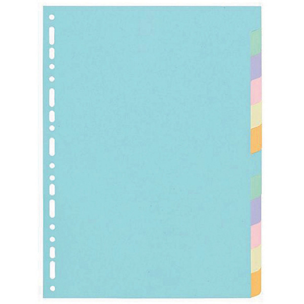 Intercalaires Exacompta 12 touches neutres format A4 carte recyclée 180 g, lot de 2