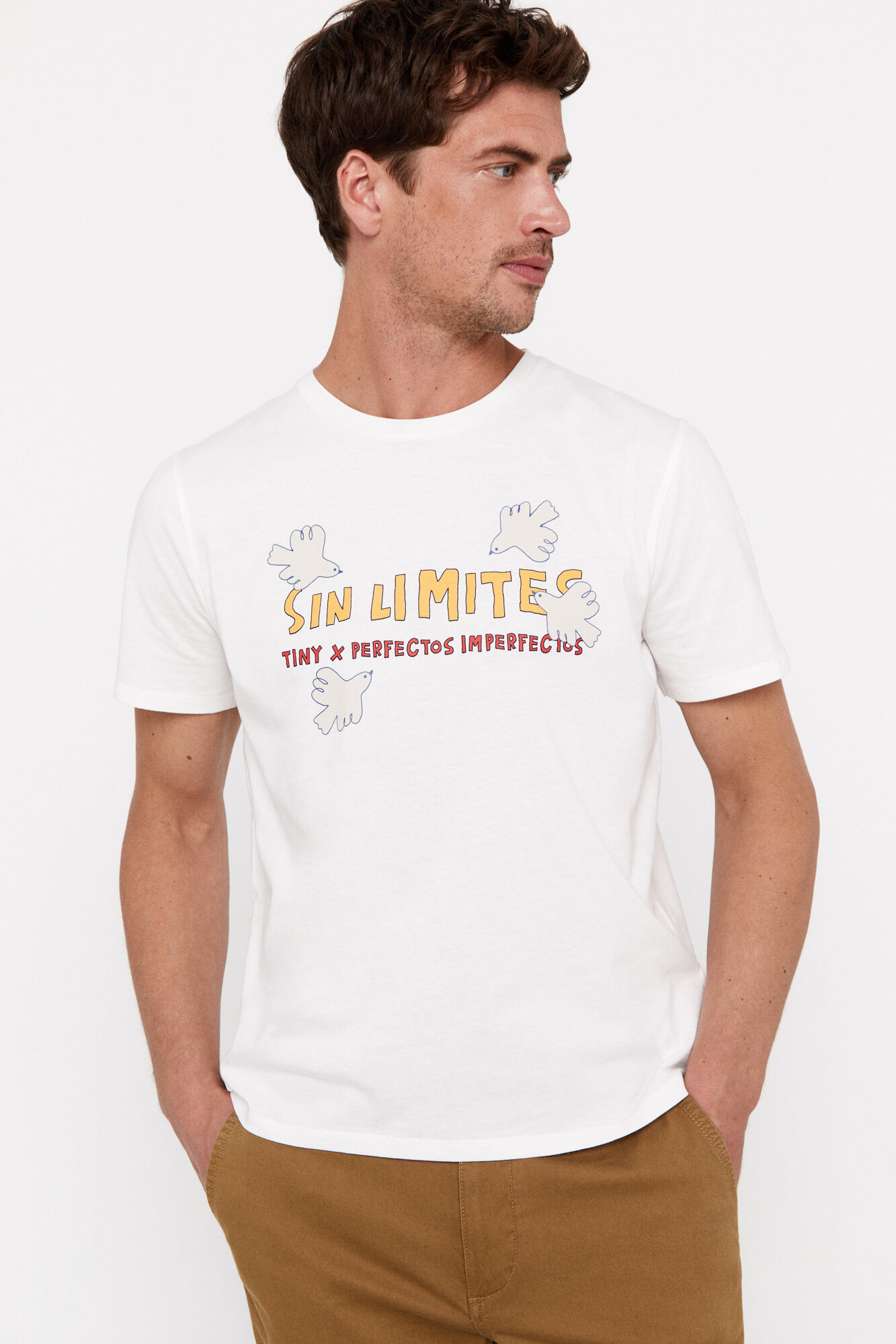 Camiseta unissex para adultos - Multicolorida