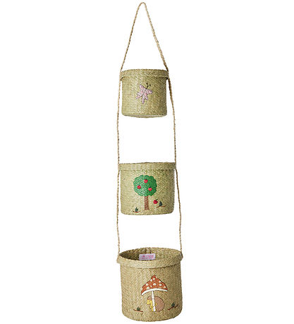 Rice Aufbewahrungskörbe - Raffia - 3 st. - 83 cm - Happy Forest