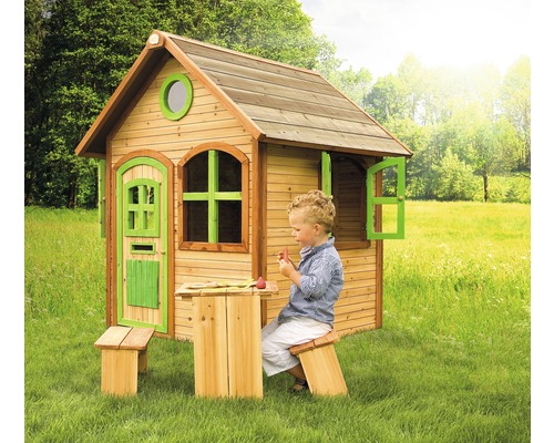 speelhuis axi Julia, hout gebeitst