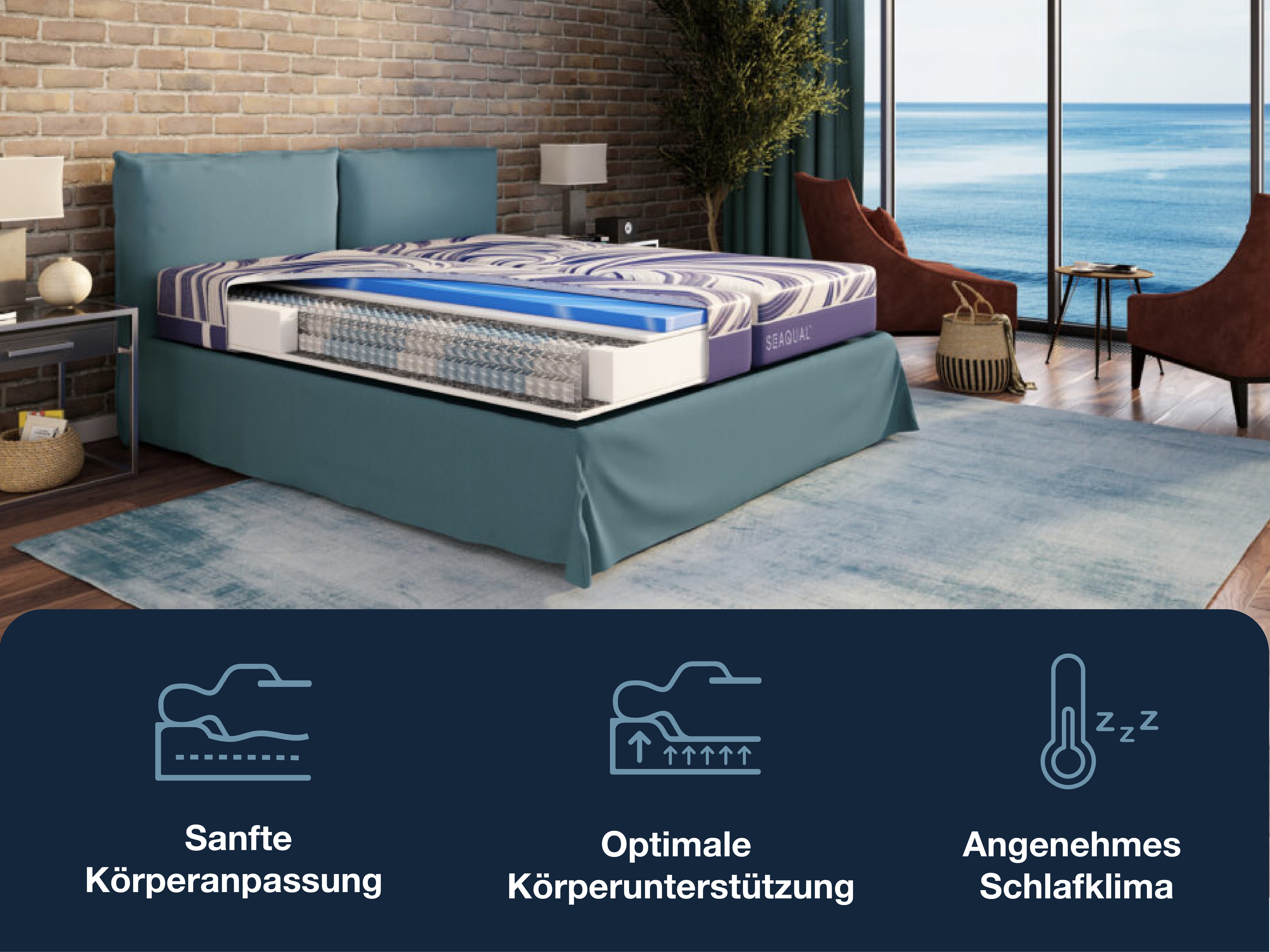 Hn8 Schlafsysteme Ocean Clean TFK 90x190 (H2)