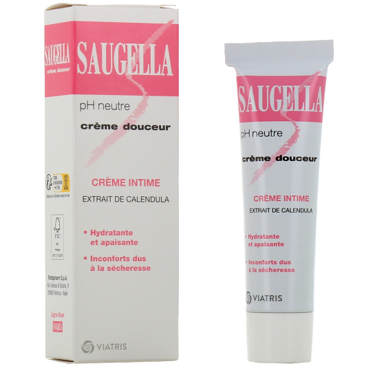 Crème intime hydratante apaisante Saugella