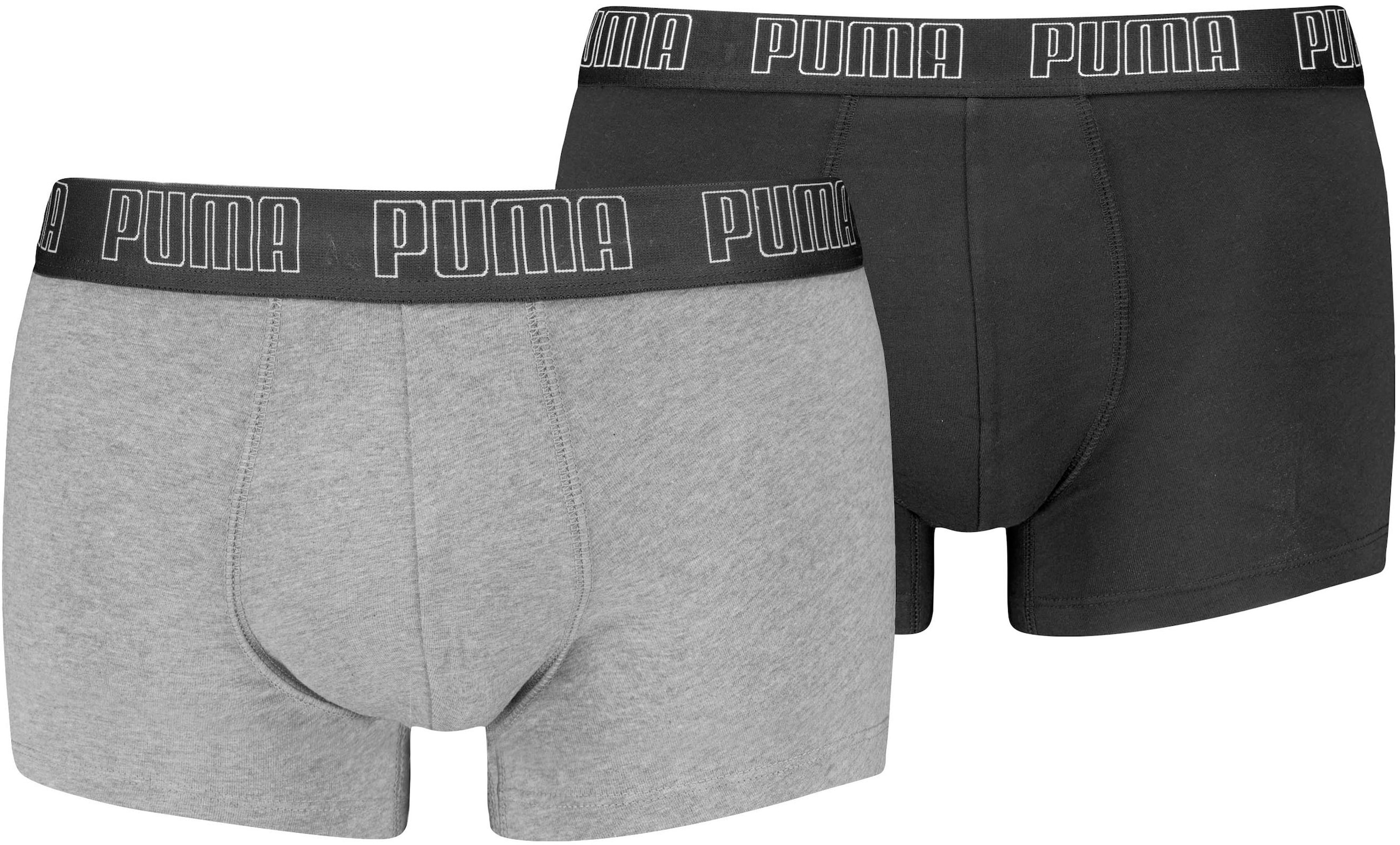 PUMA Boxer »Everyday Hipster«, 2er-Packer Packung, ohne Eingriff, Logobund