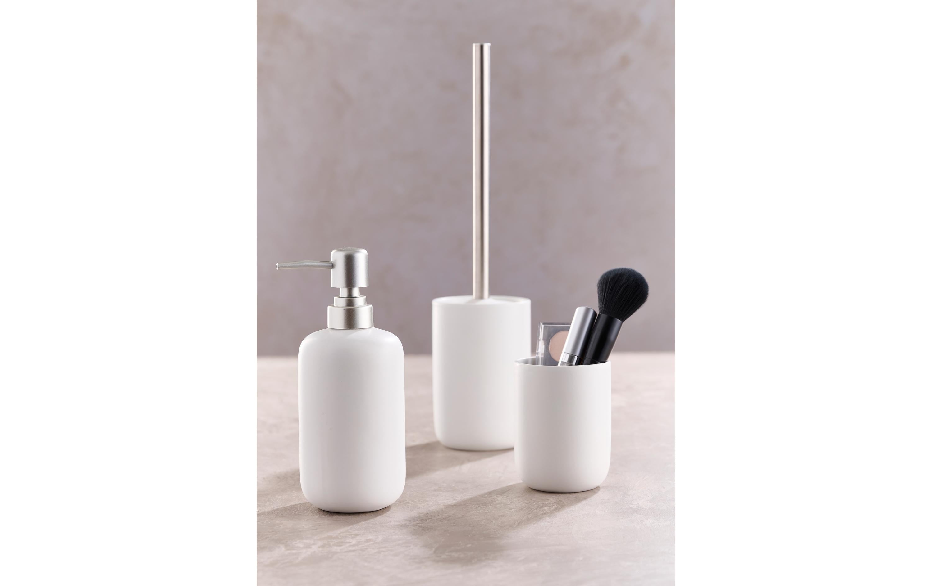 Badezimmer-Set 3-teilig, WeissBadaccessoires-Set