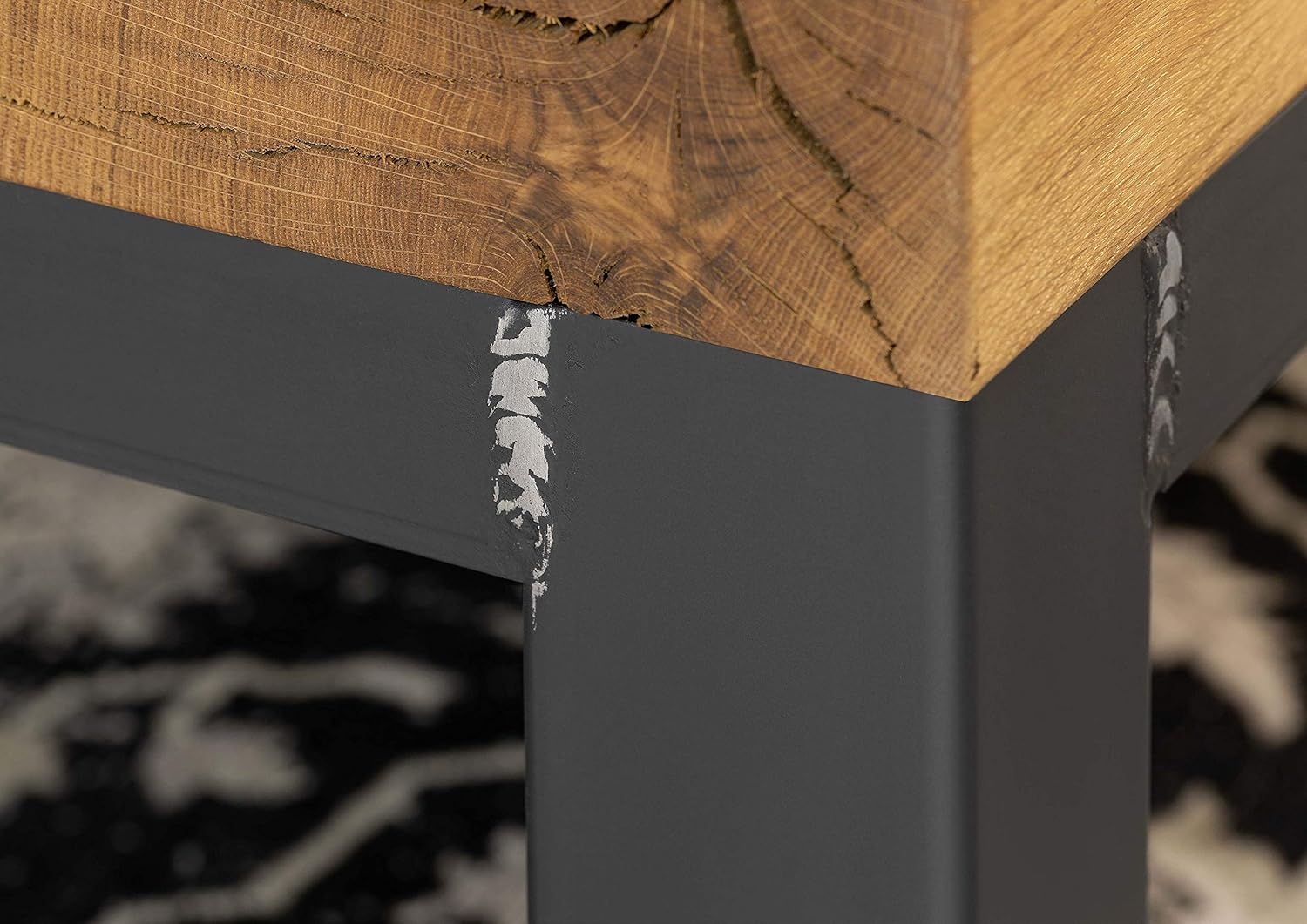 MASSIVMOEBEL24.DE VILLANDERS Highboard 103x40x148 Wildeiche geölt, Farbe:Natur geölt, Größe:103x40x148 cm (BxTxH)