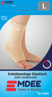 Emdee Enkelbandage Elastisch Maat L 1ST