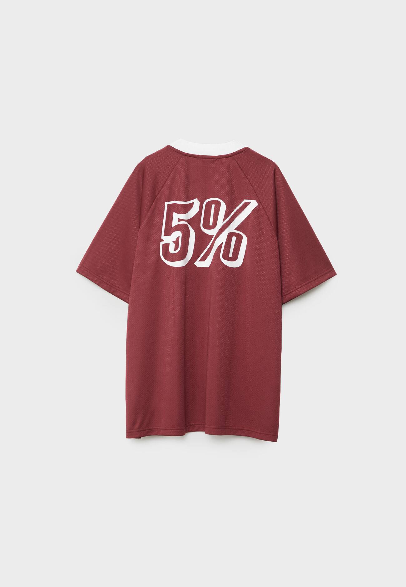 Camiseta esportiva oversized