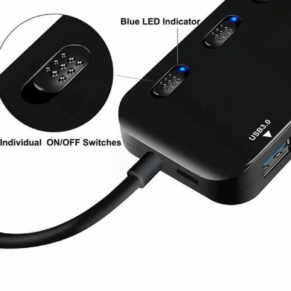 Hub USB 3.0 à 7 ports