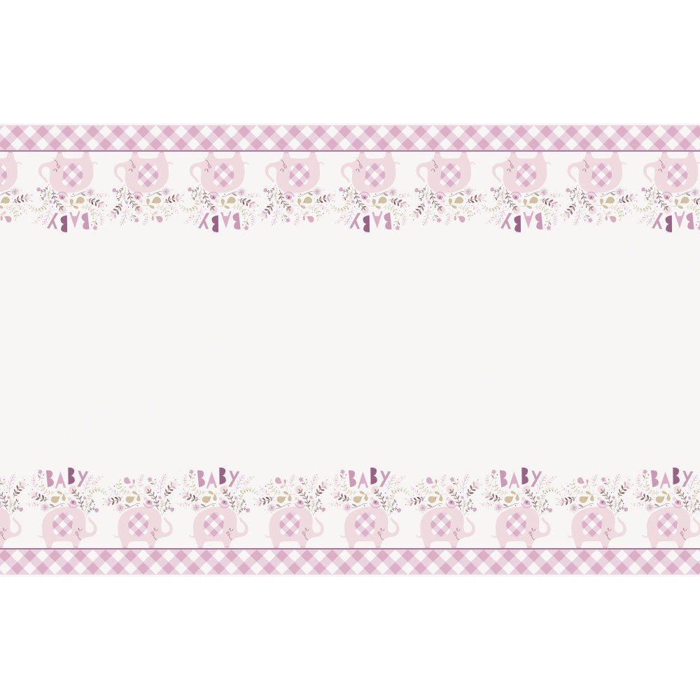 Baby Olifant Tafelkleed Lichtroze 2,13m